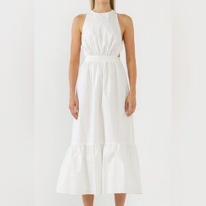 English Factory Women's Elastic Detail Sleeveless Dress